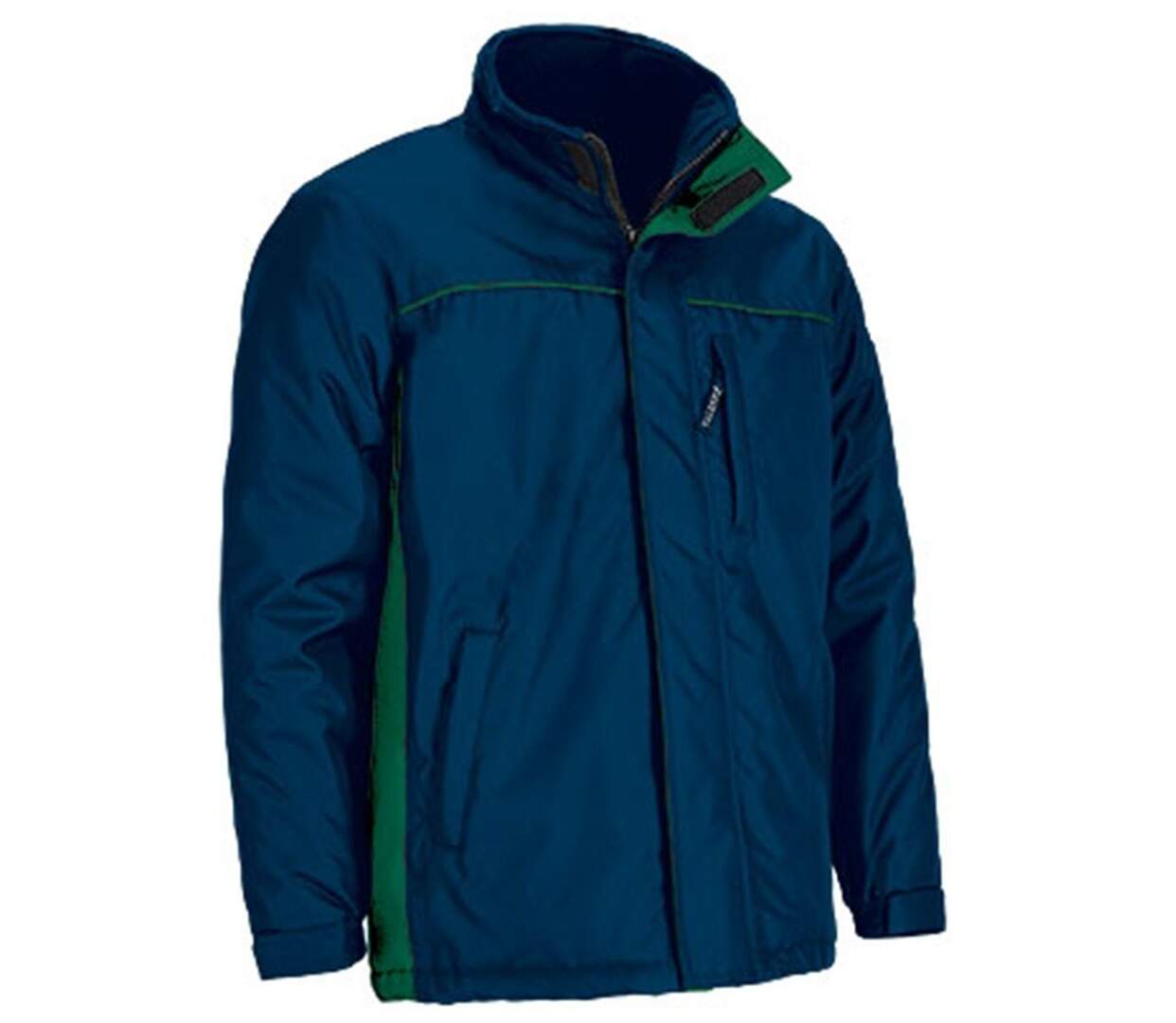 Parka de travail imperméable - Homme - REF THUNDER - bleu marine et vert kelly-1