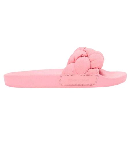 Claquettes Motif/style Tressé Femme Rose Tommy Jeans