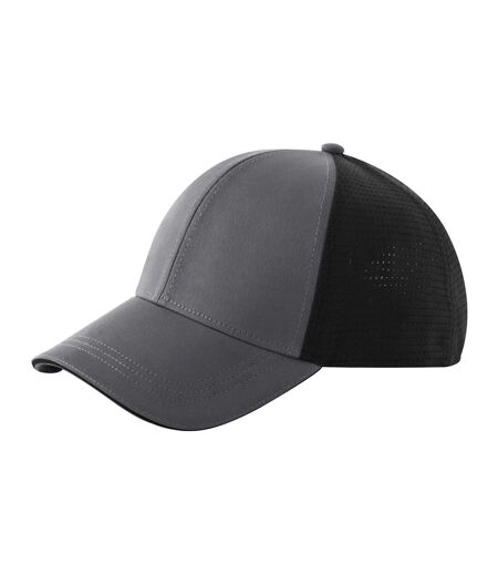 Casquette De Baseball Motif/style Détail Contrasté Club Gris Foncé Noir Beechfield