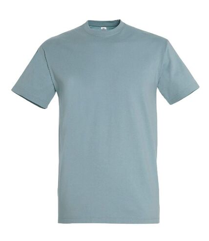 T-shirt manches courtes - Mixte - 11500 - bleu glacier