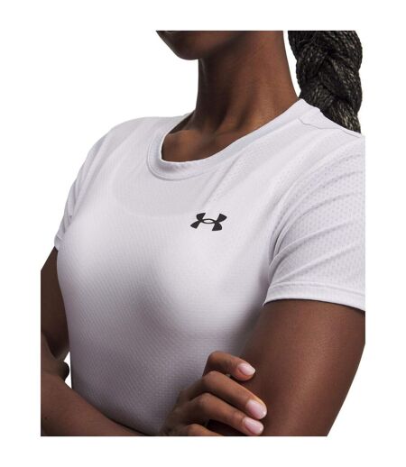 Womens/ladies Tech Mesh T-shirt White Black Under Armour