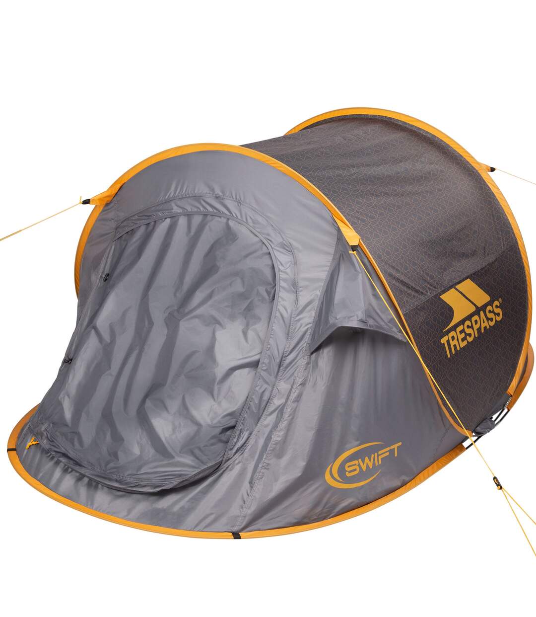 Swift 2 patterned pop-up tent one size storm grey Trespass-1