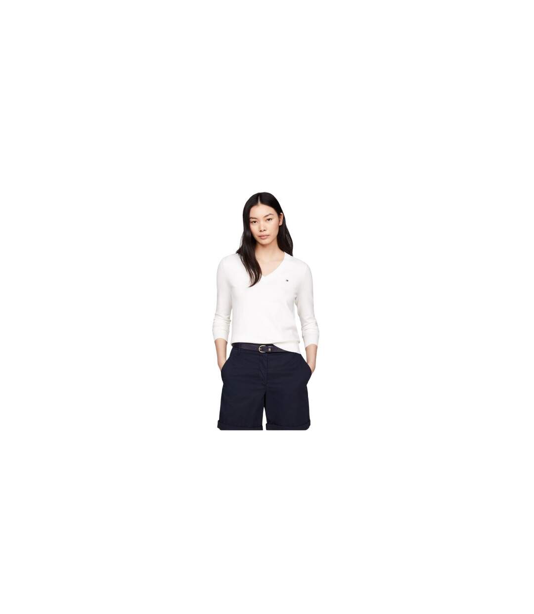 Sweat Femme Écru Tommy Hilfiger-1