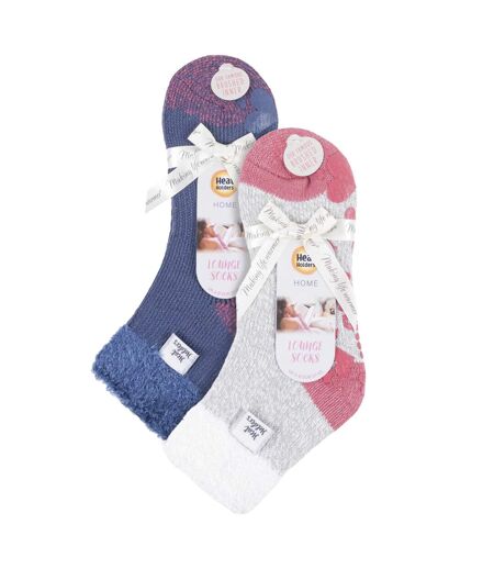 2 Pack Ladies Bed Socks Soft Cosy Warm Fluffy Winter Lounge Socks
