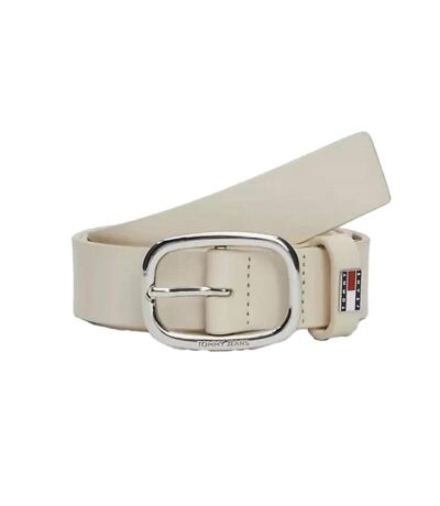 Ceinture beige femme tommy hilfiger oval 3.0 - t 80