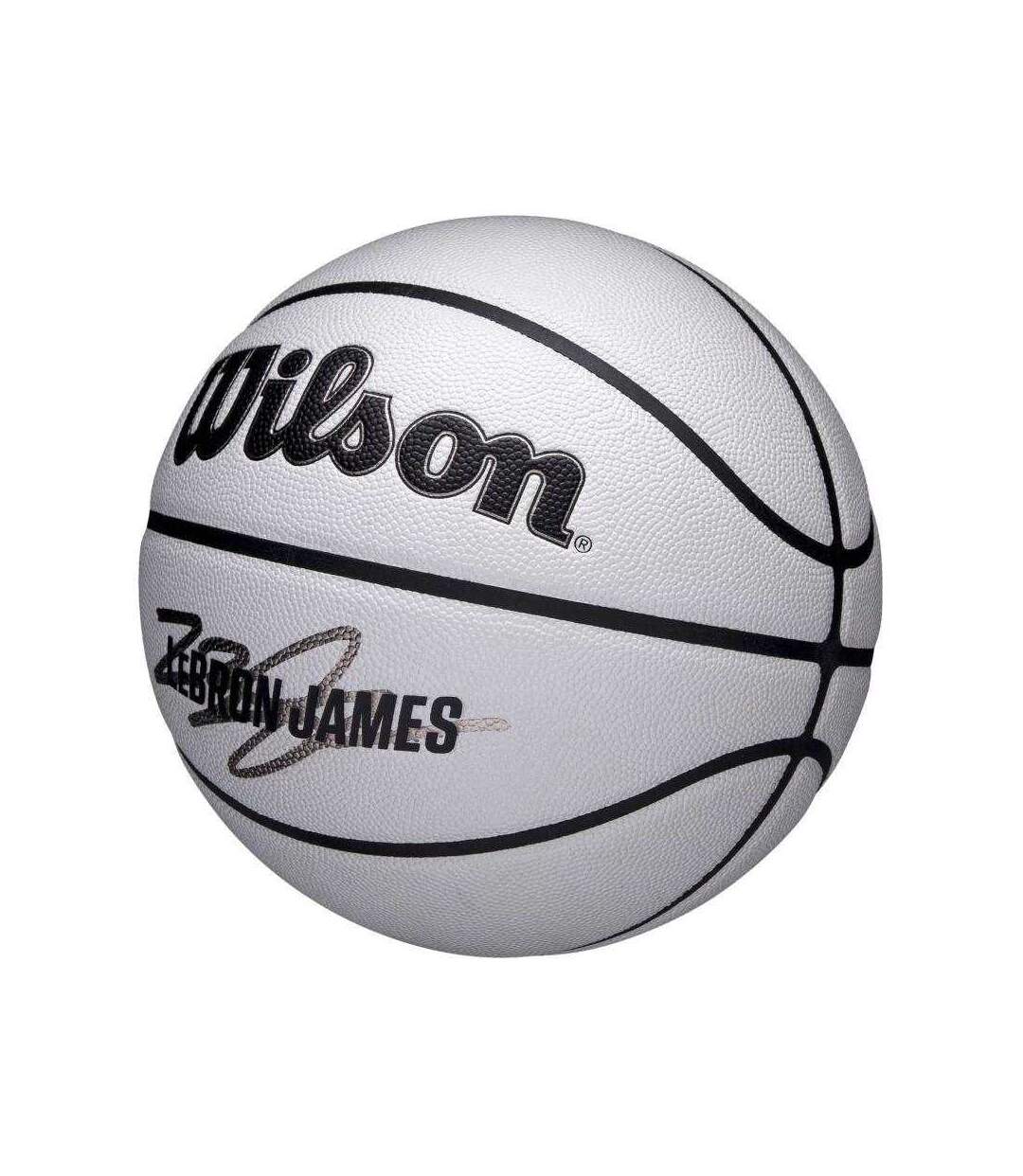 Ballon De Basket Motif/style Nba Lebron Taille 7 Gris Wilson-3