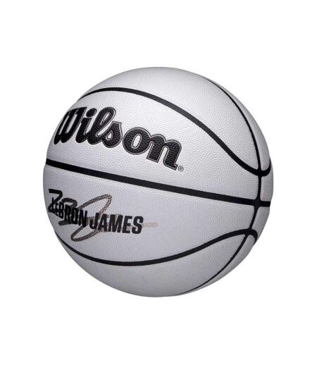 Ballon De Basket Motif/style Nba Lebron Taille 7 Gris Wilson