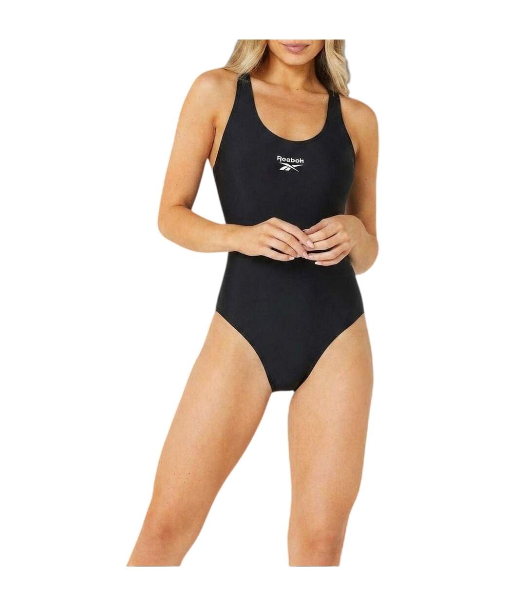 Womens/ladies Adelia One Piece Swimsuit Black Reebok-4