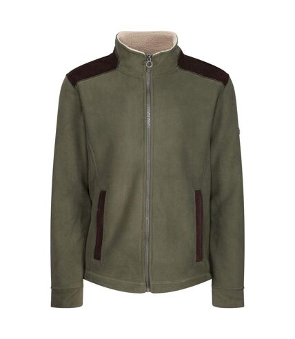 Regatta Mens Faversham Full Zip Fleece Jacket (Dark Khaki) - UTRG7401