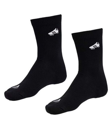 Chaussettes De Foot Style Brodé Adulte Noir Adidas
