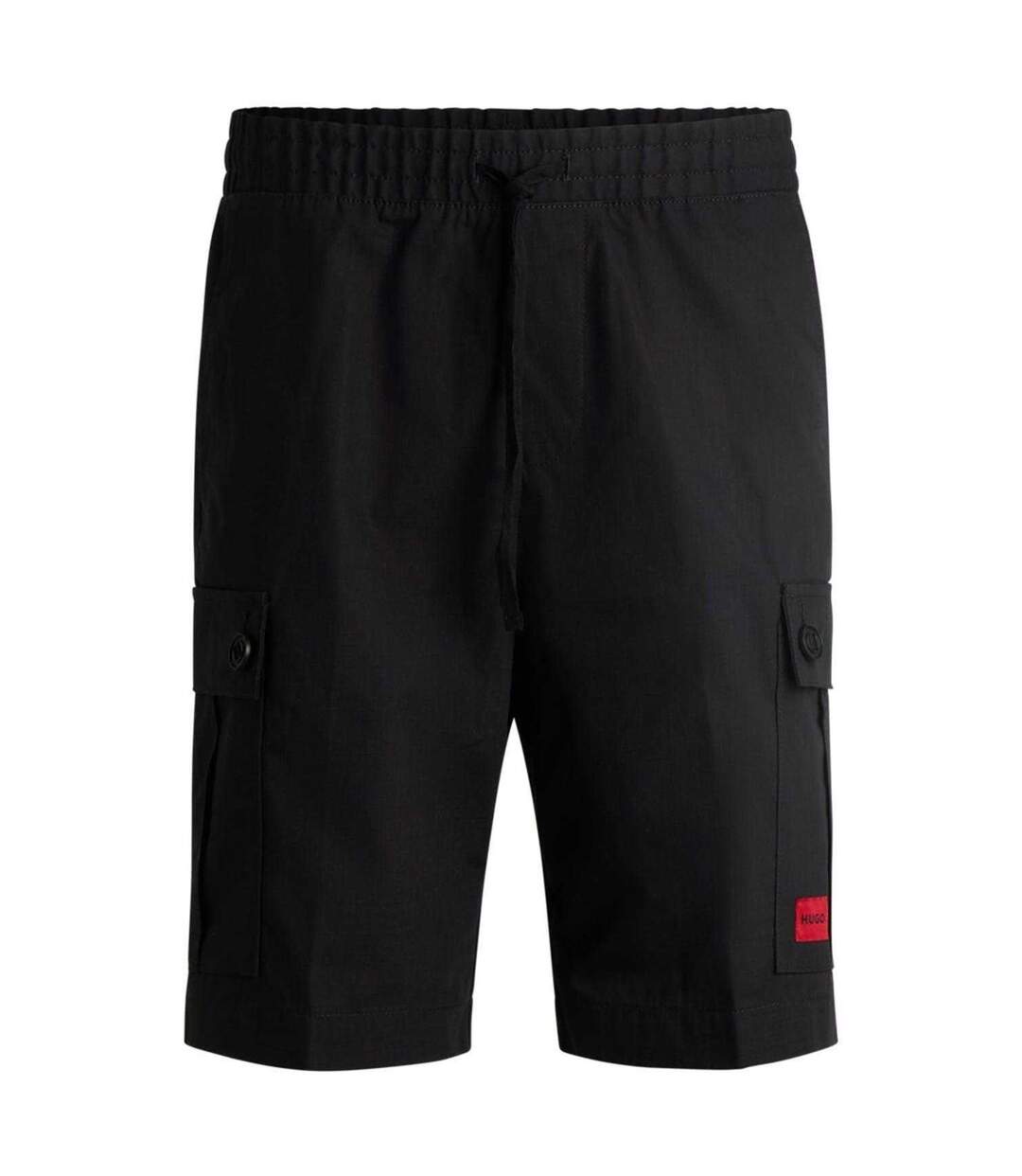 Short À Poches Homme Noir Hugo-2