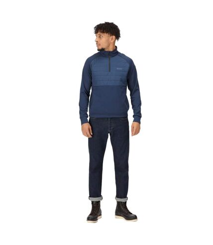 Regatta Mens Addinston Hybrid Sweater (Admiral Blue) - UTRG8506