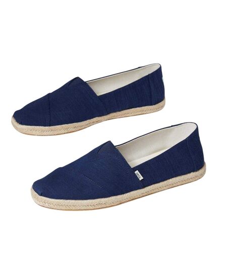 Mens Alpargata Rope Rope Wrap Espadrilles Navy Toms
