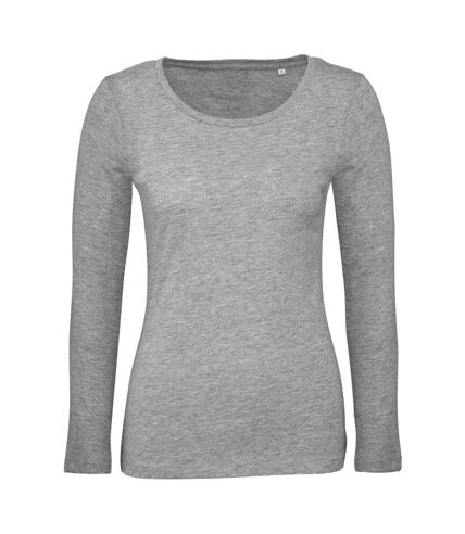 B&C - T-shirt manches longues INSPIRE - Femme (Gris chiné) - UTBC4001