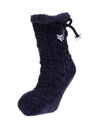 Isotoner Chaussettes d'intérieur femme ultra confortables, avec picots antidérapants