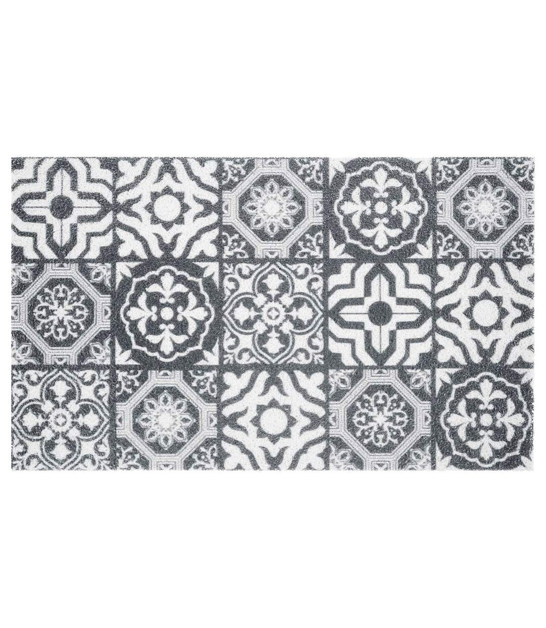 Tapis d'Entrée Lisbonne 45x75cm Gris-1