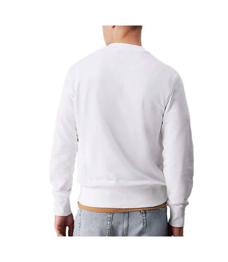Sweat blanc homme calvin klein jeans shadow - l