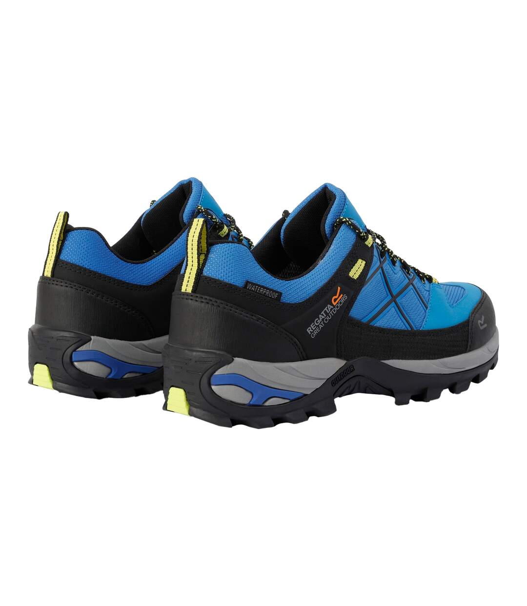 Mens Samaris Iii Low Walking Shoes Blue Lime Punch Regatta-2