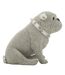 Statuette Déco Bulldog Sparky 17cm Argent-2