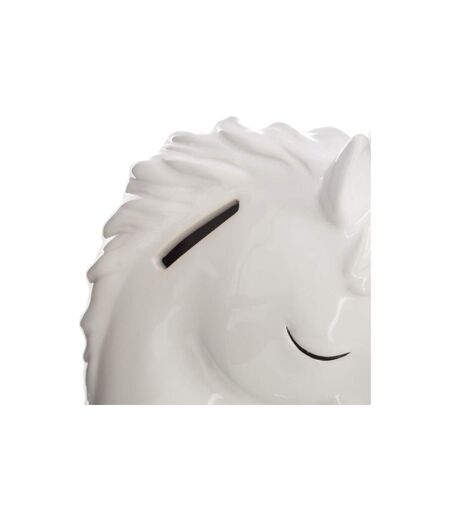 Tirelire Déco Licorne 18cm Blanc