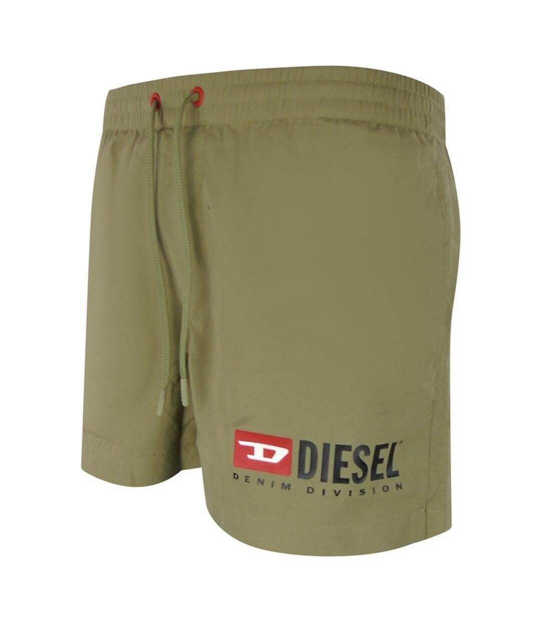 Short De Bain Motif/style Logo Homme Vert Diesel-3