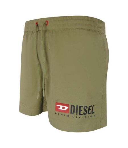 Short De Bain Motif/style Logo Homme Vert Diesel