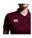 Womens/ladies Club Dry Polo Shirt Maroon Canterbury-4