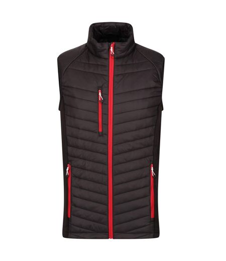 Mens Navigate Hybrid Body Warmer Black Classic Red Regatta