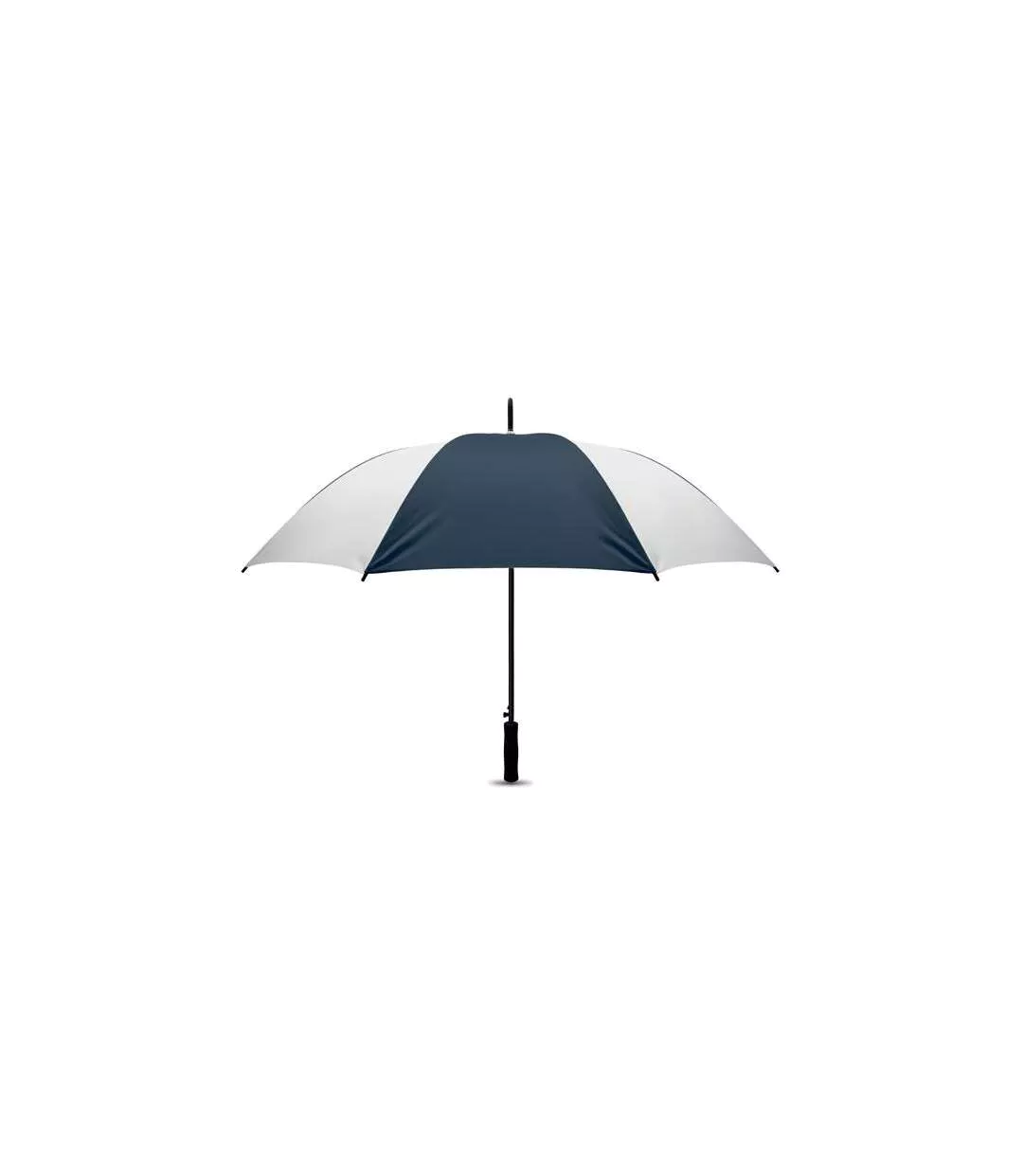 Parapluie Droit Swansea Taille Unique Blanc Bleu Foncé MidOcean-1