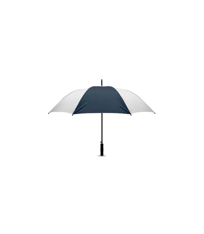Parapluie Droit Swansea Taille Unique Blanc Bleu Foncé MidOcean