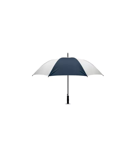 Parapluie Droit Swansea Taille Unique Blanc Bleu Foncé MidOcean
