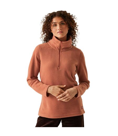 Womens/ladies Solenne Fleece Red Ochre Silver Regatta