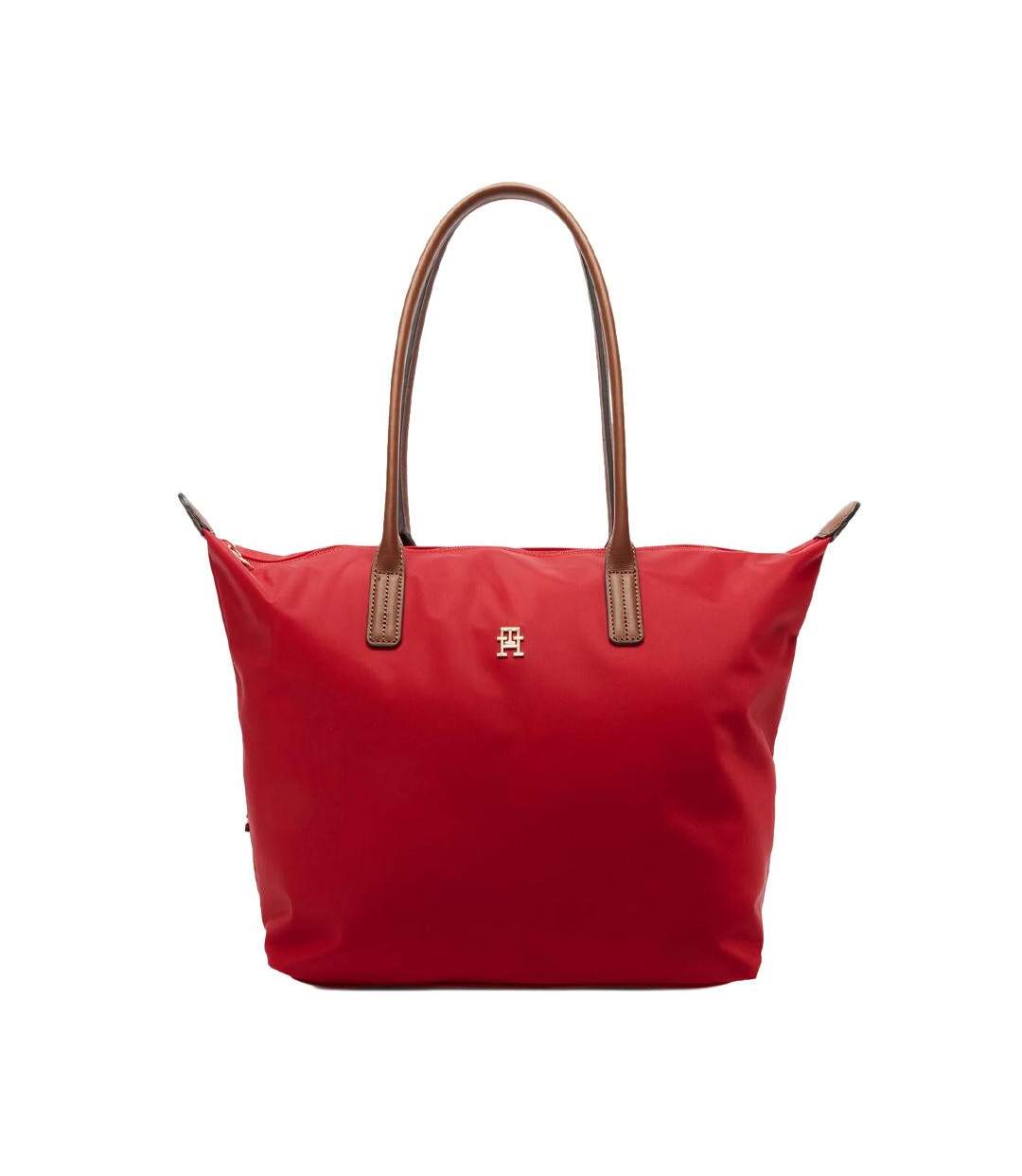 Sac à main rouge femme tommy hilfiger popette tote-1