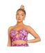 Haut Court Motif/style Floral Femme Rose Missy Empire-2