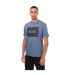 Mens Printed Logo Regular T-shirt Blue Hugo-2