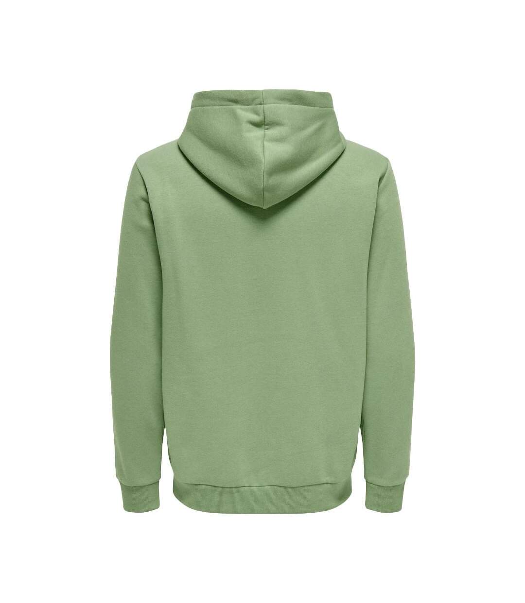Sweat à capuche vert homme only & sons ceres - xxl-2