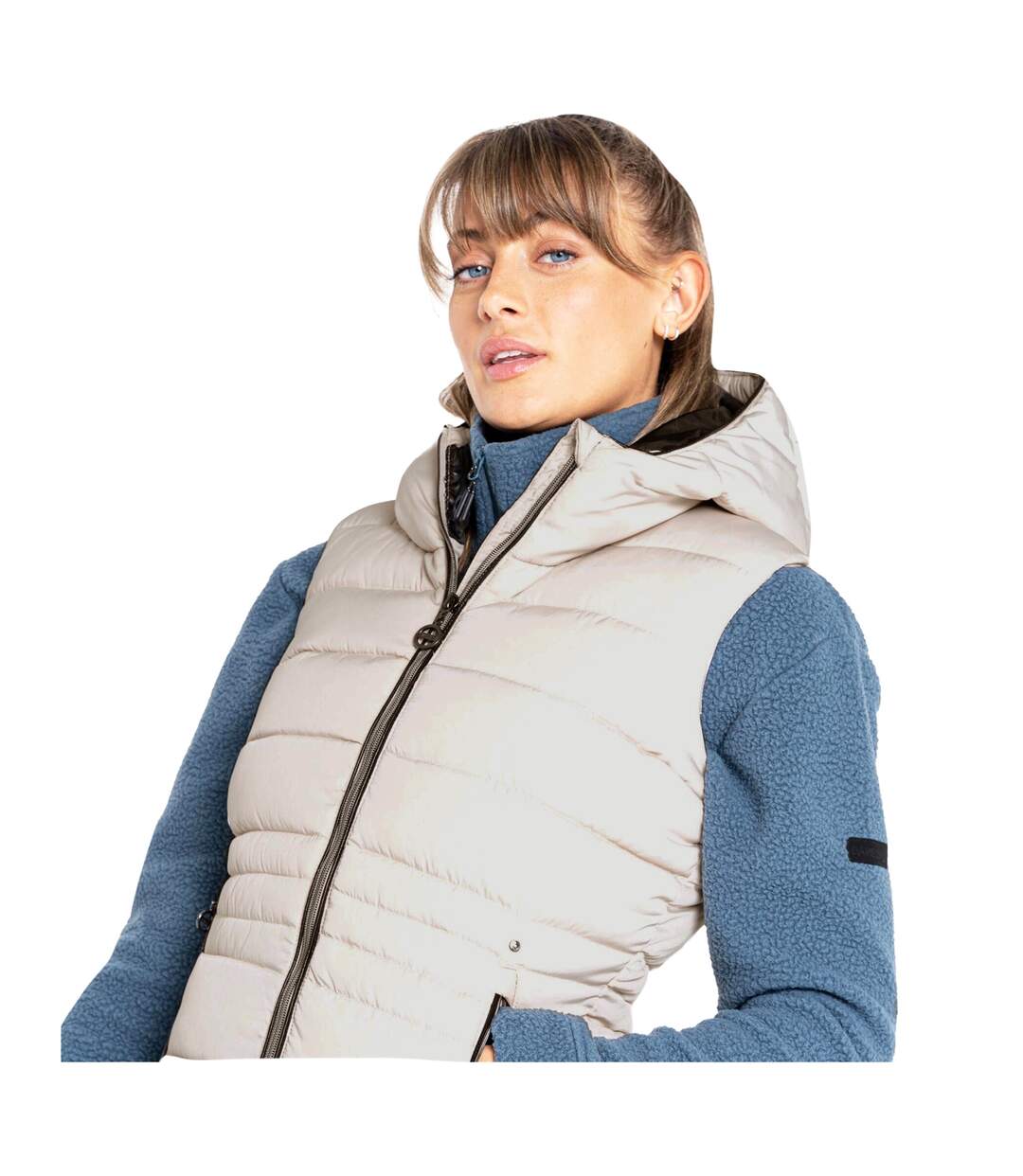 Doudoune Sans Manches Reputable Femme Blanc Cassé Dare 2B-1