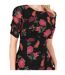 Robe Mi-longue Motif/style Floral Femme Noir Anaya With Love-4
