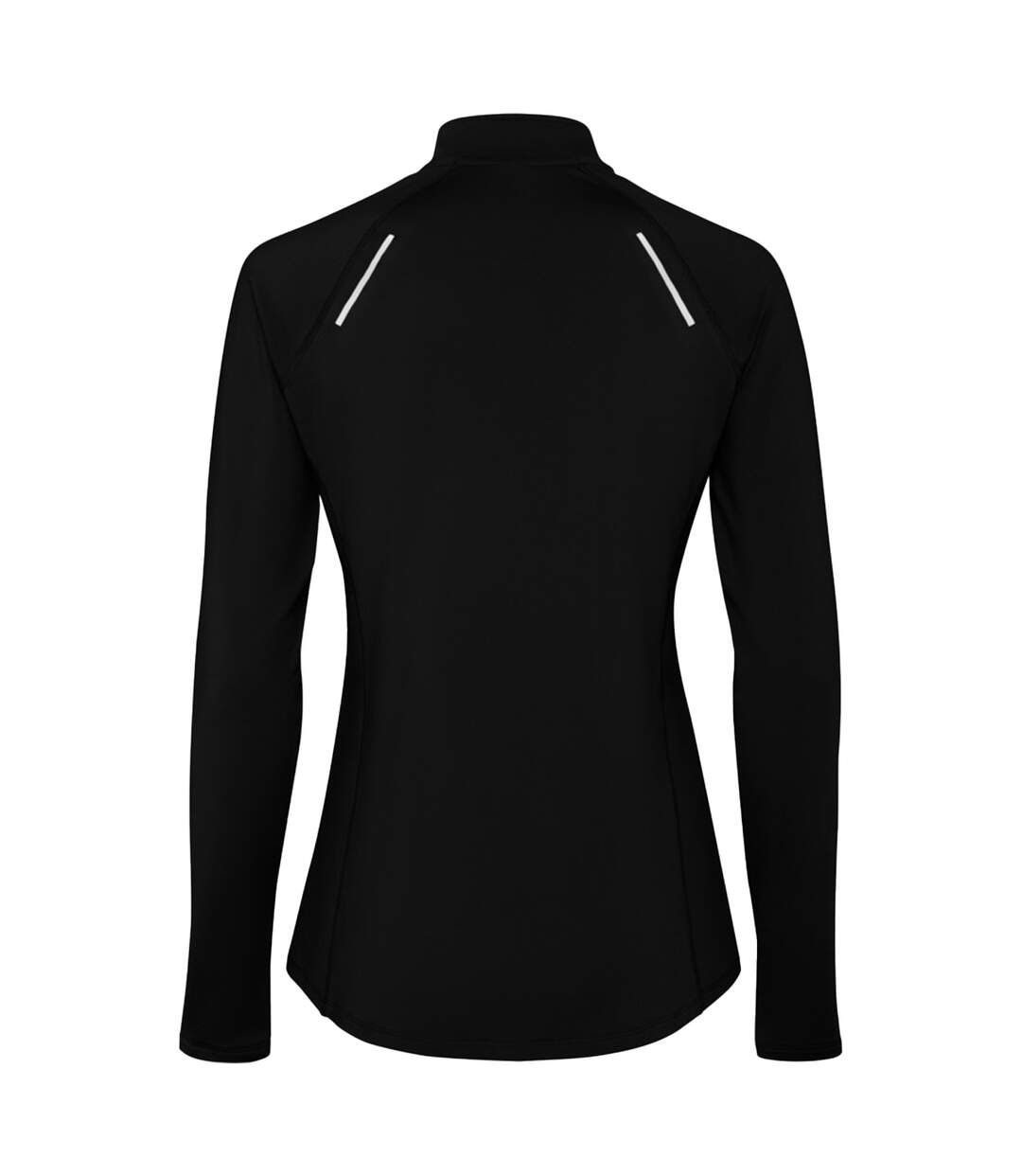 Womens/ladies estambul quarter zip long-sleeved sweatshirt solid black Roly-2