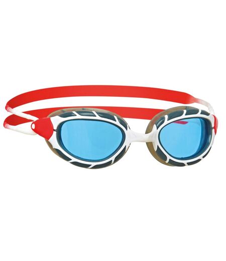 Lunettes De Natation Predator Adulte Blanc Rouge Bleu Zoggs