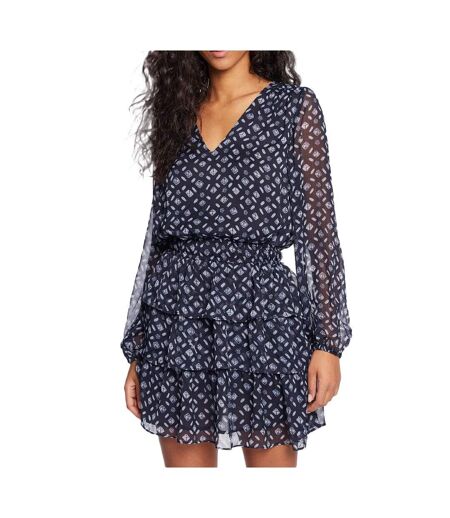 Robe bleu à motifs femme pepe jeans eyra - l