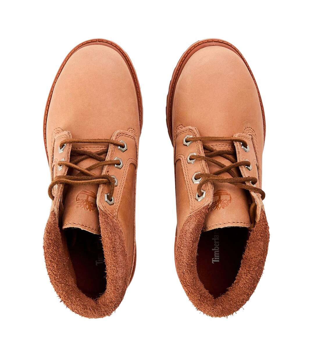 Womens/ladies Nellie Leather Waterproof Chukka Boots Light Red Timberland-3