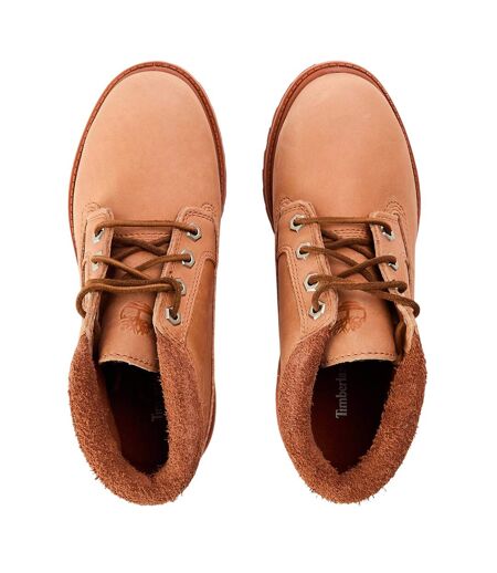Womens/ladies Nellie Leather Waterproof Chukka Boots Light Red Timberland