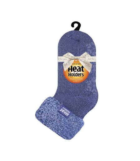 Ladies Non Slip Thermal Low Cut Slipper Bed Socks with Grips