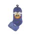 Ladies Non Slip Thermal Low Cut Slipper Bed Socks with Grips-2