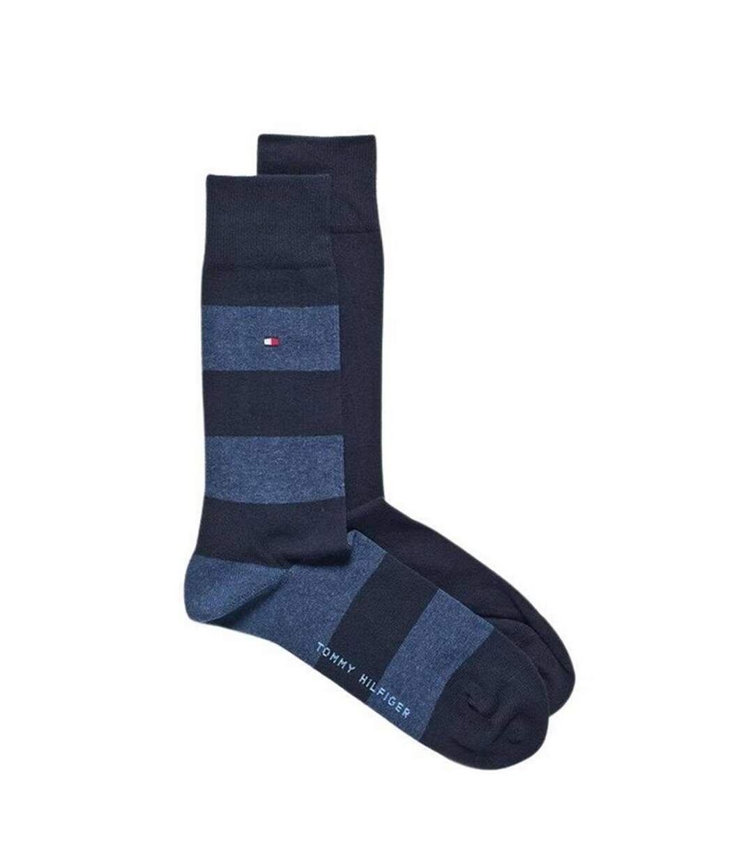 Chaussettes Motif/style Détail Contrasté Homme Bleu Marine Tommy Hilfiger-2