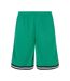 Short Motif/style À Rayures Homme Vert Sombre Noir Blanc Urban Classics-2
