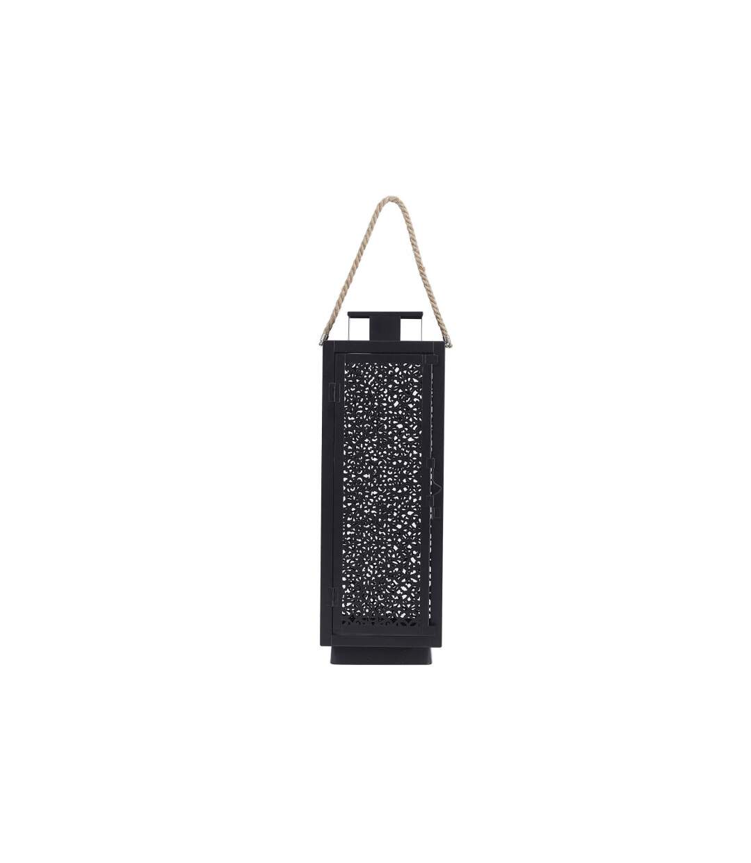 Lot de 2 Lanternes Déco Ajouré 59cm Noir-3