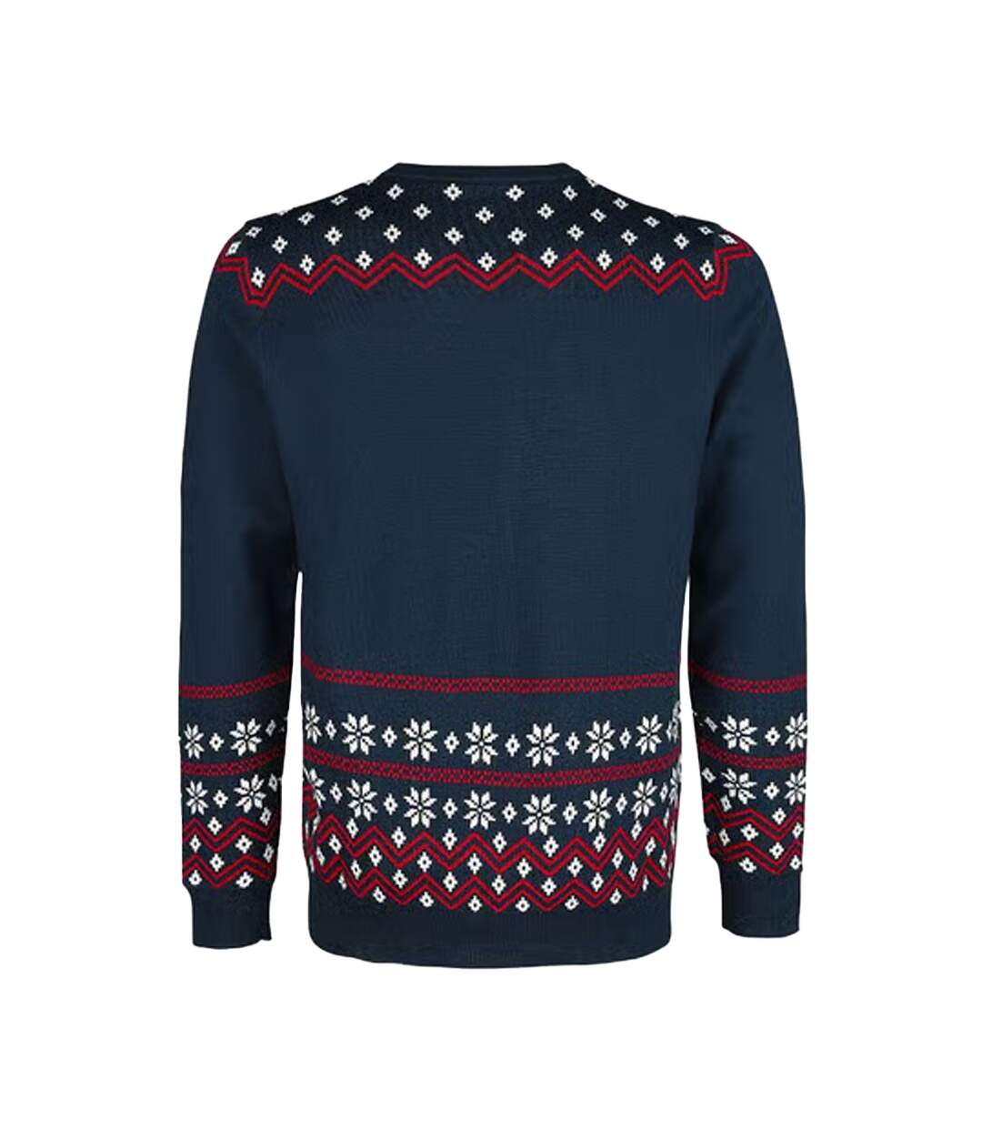 Sweat Noël Homme Bleu Marine Rouge Blanc NASA-2