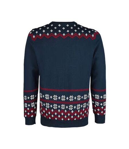 Sweat Noël Homme Bleu Marine Rouge Blanc NASA